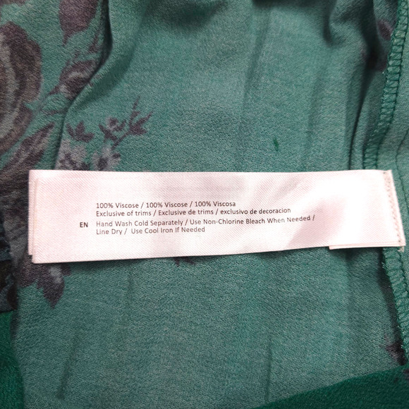 NWT Band of the Free Etta Floral Midi Skirt XS 2 Emerald Green Boho Romantic - Picture 8 of 10